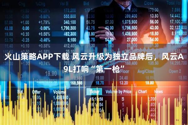 火山策略APP下载 风云升级为独立品牌后，风云A9L打响“第一枪”